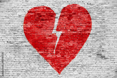 Shape of broken heart