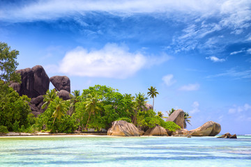 Wall Mural - Anse Source d'Argent beach, La Digue Island, Seyshelles