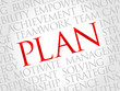 © dizain - Plan word cloud, business concept