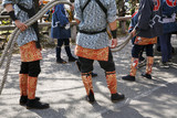 Fototapeta Sawanna - 春祭り、山車の引き手達