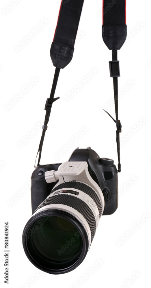 digital photo camera isolated on white