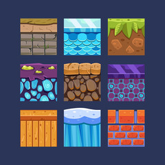 Poster - different materials and textures for the game
