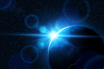 planet earth. vector
