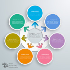 Wall Mural - Infographics Vector Background #7-Step Process