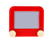 Etch A Message On A Red Sketch Board