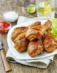 Wall Mural - grilled chicken legs