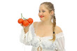 kobieta i pomidory