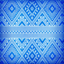 Texture Background Of Seamless Damask Blue Wallpaper