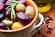 Olives in bowl