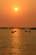 thai fishing boat in sunset