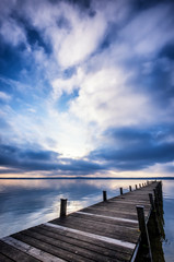 old wooden jetty