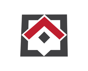 Sticker - house square logo