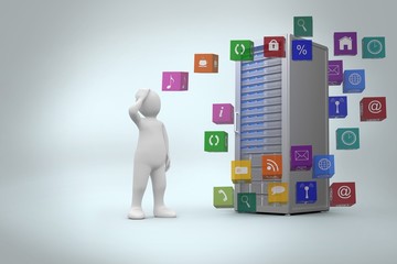 Poster - Image of white character thinking