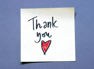 Wall Mural - thank you message
