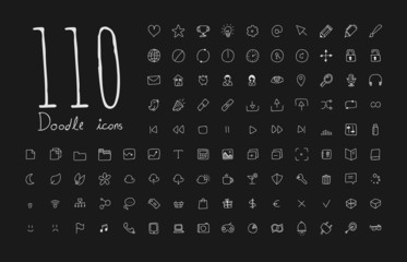 Doodle icon set