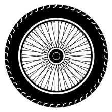 Motorcycle Wheel Vector