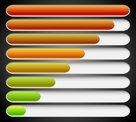 Poster - Progress loading bars. Vector