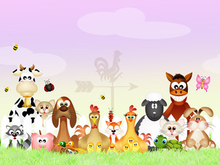 Poster - farm animals