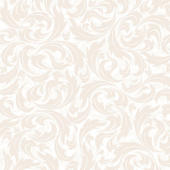 Poster - Seamless Floral pattern wallpapers in the style of Baroque . Can