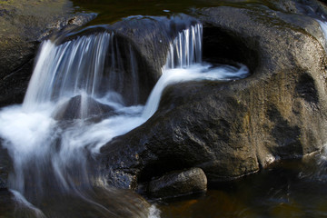 Poster - Water flowing over rocks