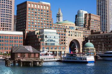 Wall Mural - Boston Rowes Wharf in Massachusetts