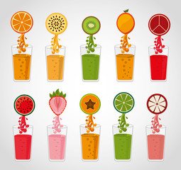 Sticker - juice fruit