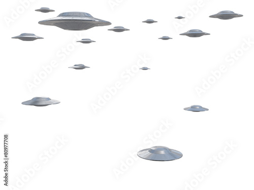 Photo  ufo on a white background