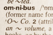 Dictionary definition of word omnibus