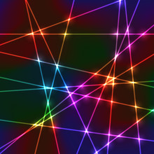 Laser Random Neon Grid