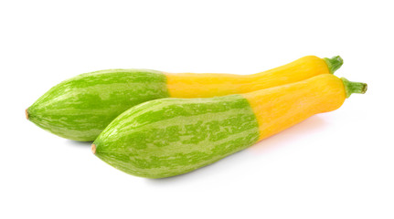 Fresh zucchini isolated on white