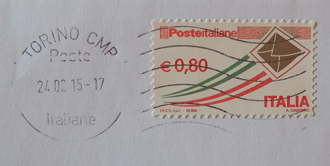 Wall Mural - Mail stamp