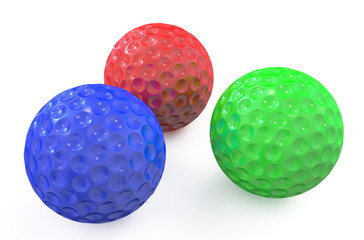 Fototapete - colored golf balls
