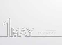 Vector Modern 1 May International Labour Day