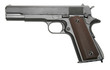 isolated modern military two-colored firearm personal pistol