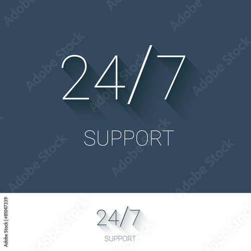 Fényképezés 24/7 support and service for customers button. Modern material