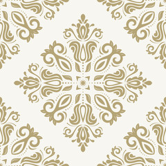 Wall Mural - Damask Seamless Vector Pattern