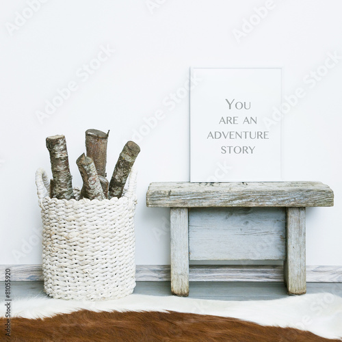 You Are Adventure Story Hipster Room Interior Rustic Style