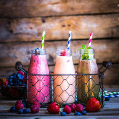 Canvas Print - Fresh smoothies