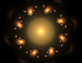 Poster - Abstract shape mesh spheres.