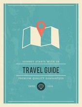 Vintage Poster For Travel Guide