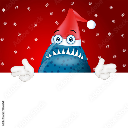 Fotografie, Obraz Monster Garry advertising space placeholder funny christmas xmas