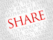 © dizain - Share word cloud concept