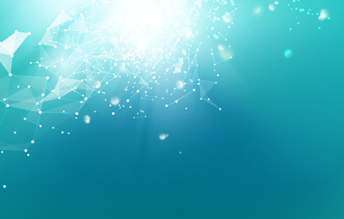 Poster - Abstract polygonal space.