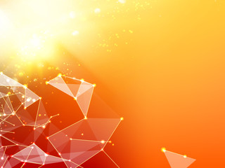 Poster - Abstract orange background.