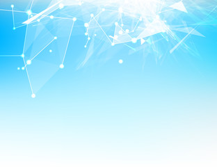 Poster - Abstract blue background.