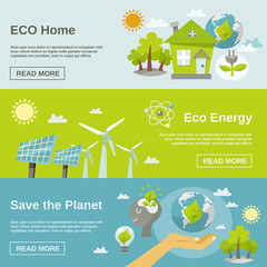 Wall Mural - eco energy banner