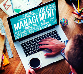 Canvas Print - Management Vision Action Planning Success Team Business Concept