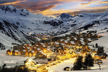 Ski Resort In French Alps,Saint Jean D'Arves