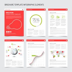 Wall Mural - Set of modern brochure flyer design templates