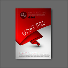 Poster - modern vector abstract brochure design template